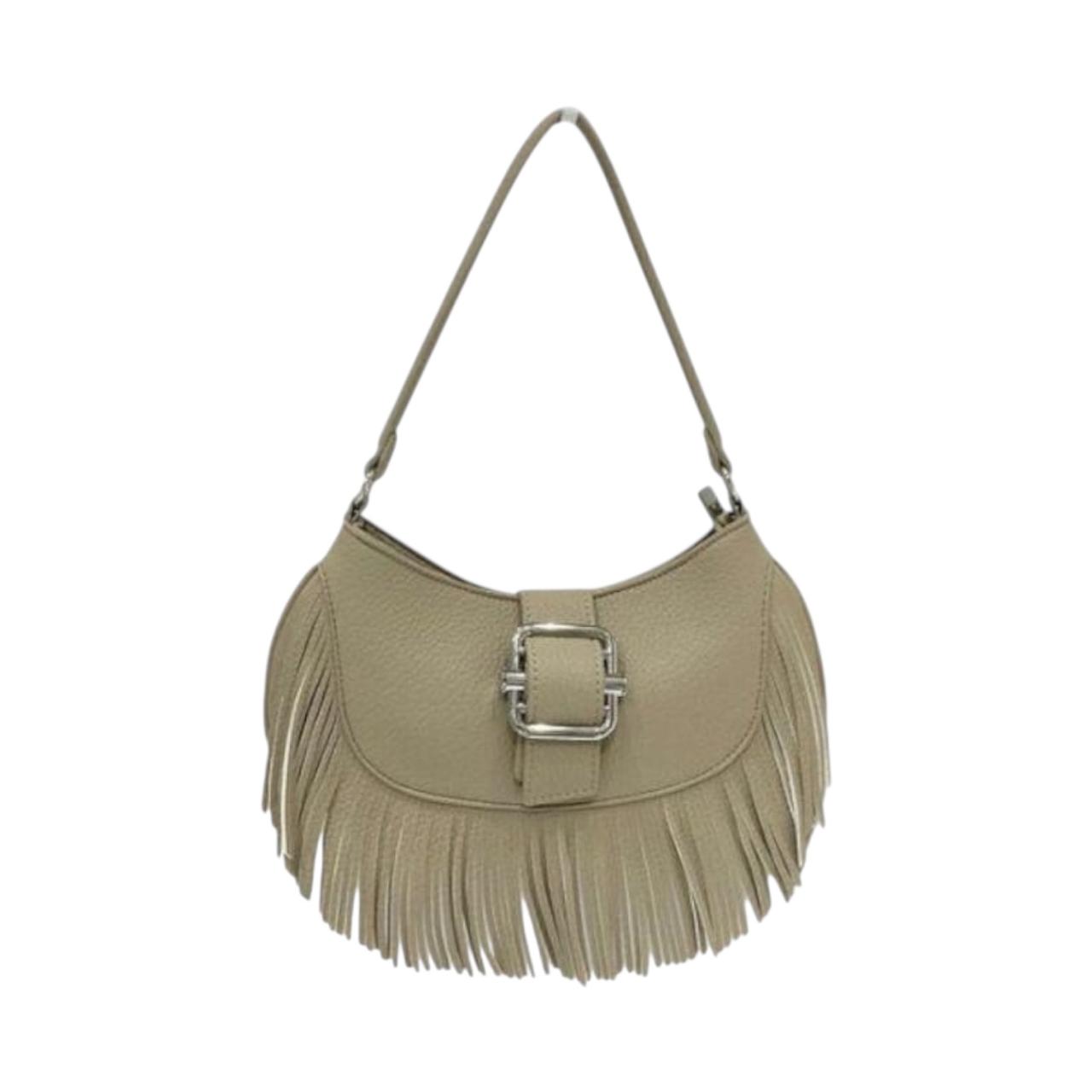 BOLSO BAGUETTE CON FLECOS