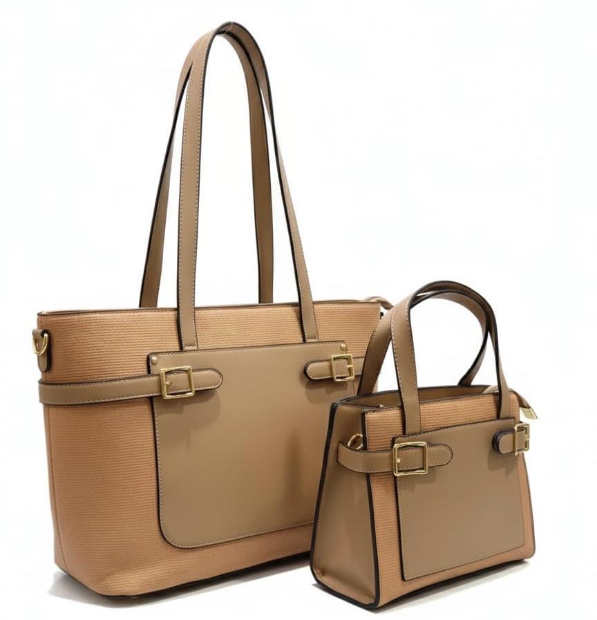 BOLSO DÚO CON HEBILLAS DORADAS