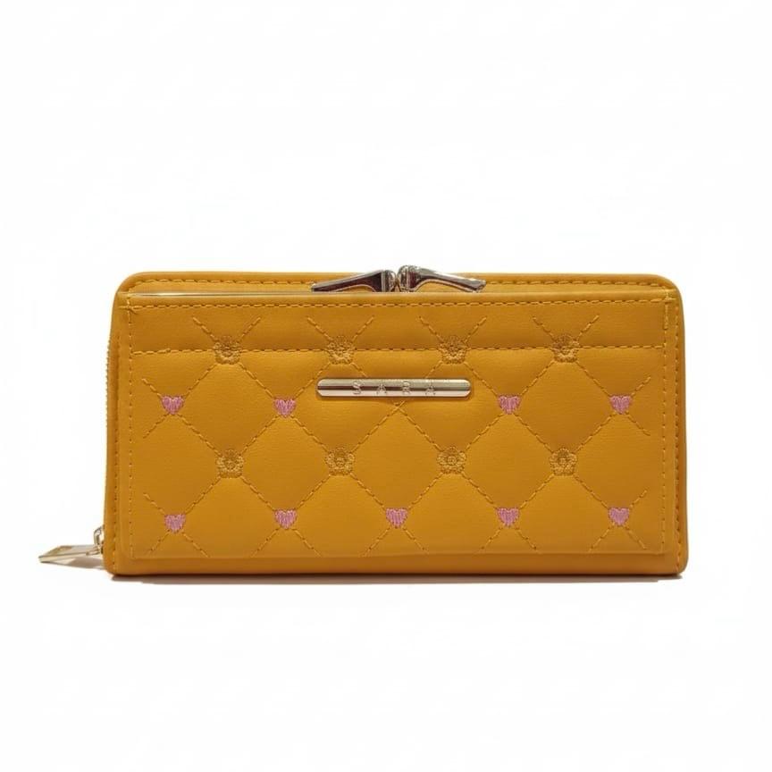 CARTERA BORDADA DE CORAZONES