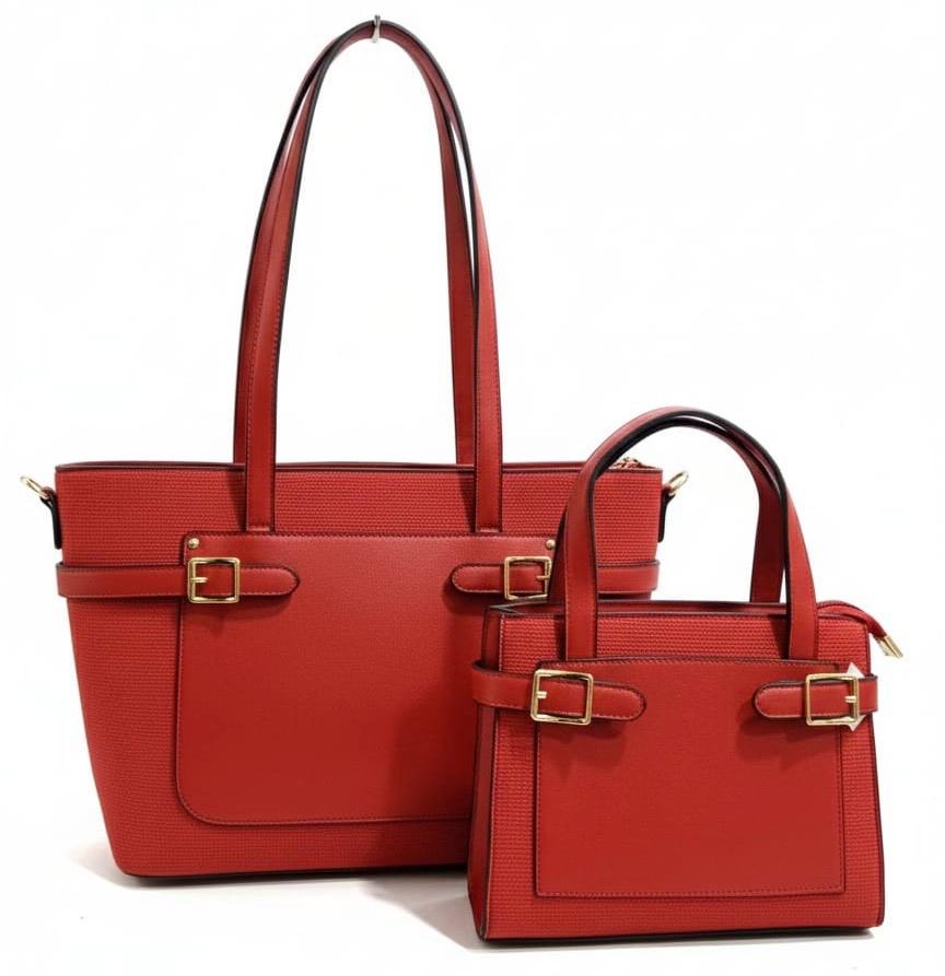 BOLSO DÚO CON HEBILLAS DORADAS