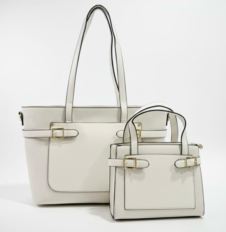 BOLSO DÚO CON HEBILLAS DORADAS